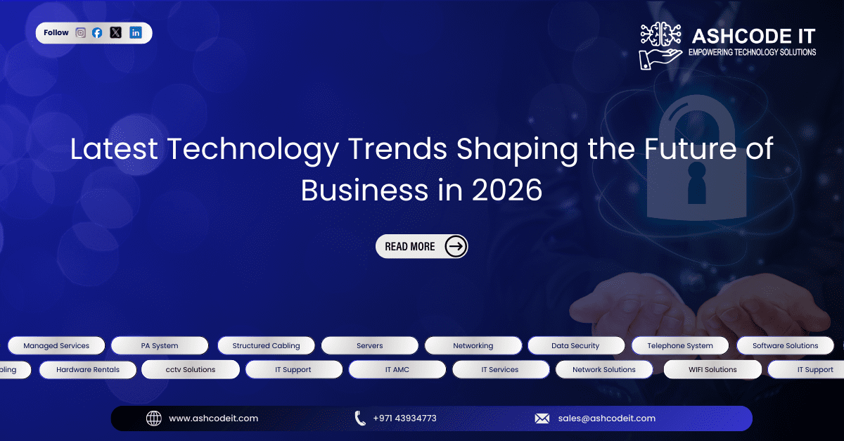 Latest Technology Trends Shaping the Future of Business in 2026 - ASH ...